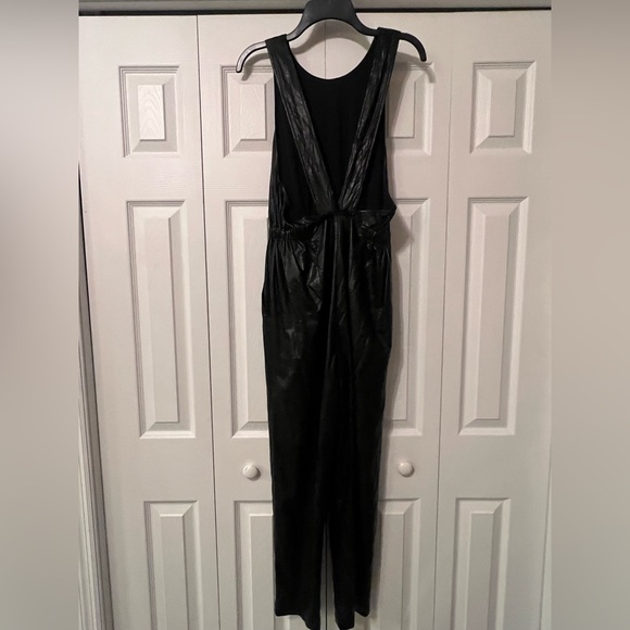 Free People New Love One Piece Jumpsuit Romper Faux Leather Size Small - Picture 3 of 15